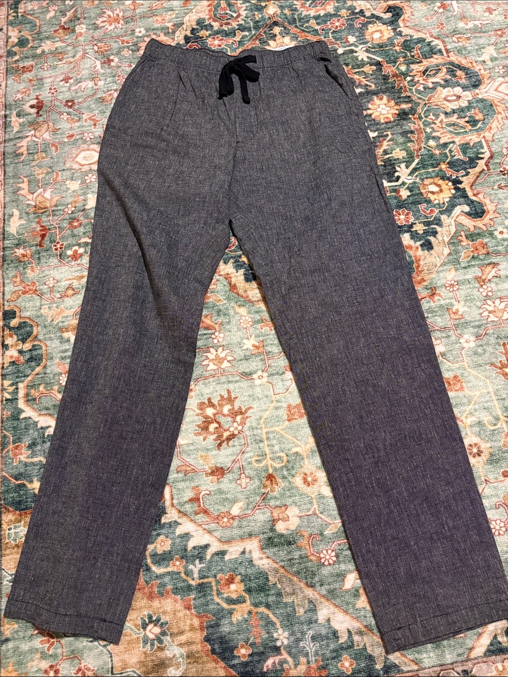 George Men's Dark Gray Drawstring Chinos